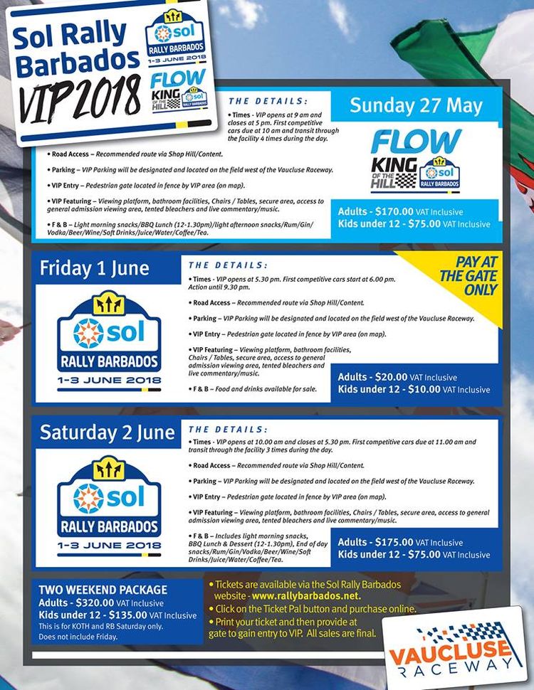 Motor Sport - Sol Rally Barbados - What's On In Barbados 2018-06-01 to ...